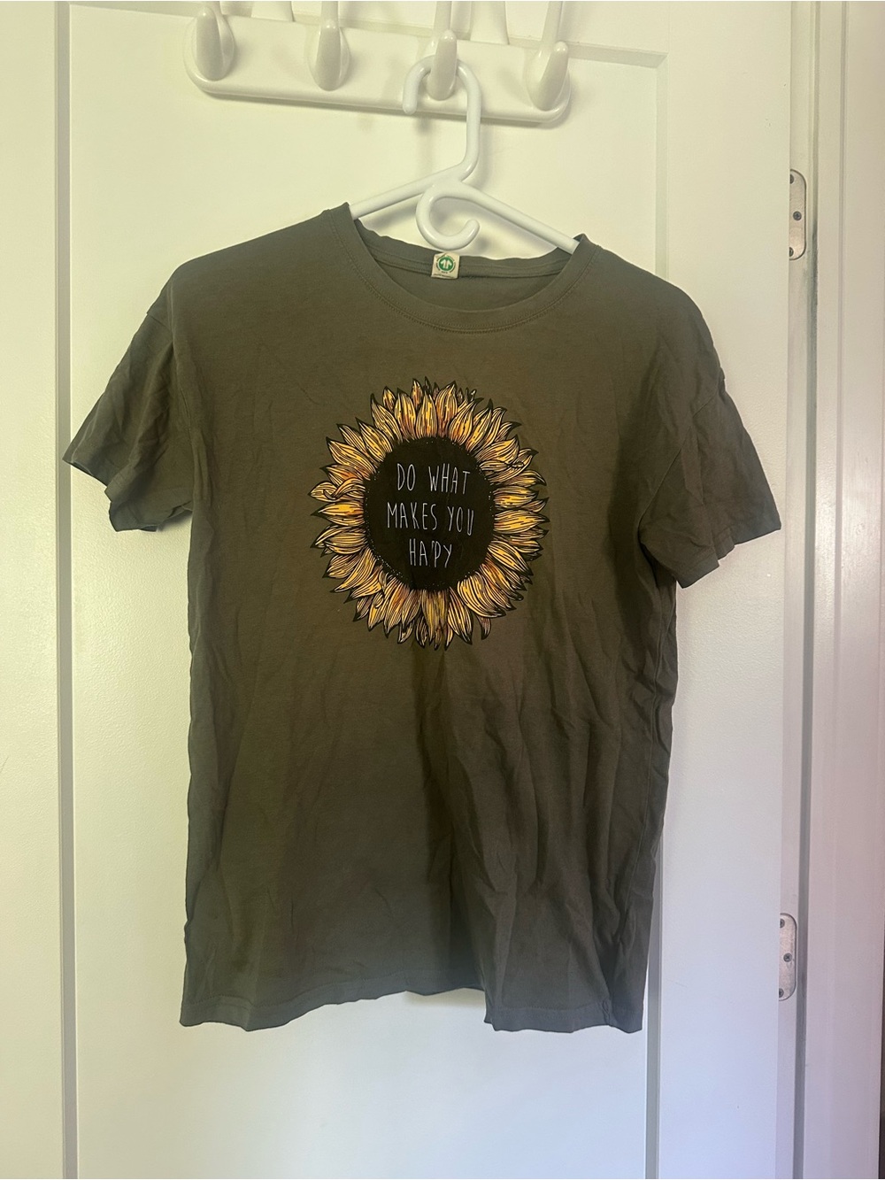 Graphic Sunflower Tee - "Do What Makes You Happy"